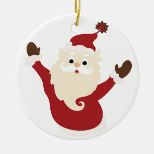 Enfeite de Cerâmica do Papai Noel de Natal
