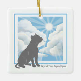 Enfeite de Cerâmica Memorial para Cachorro - Pittb