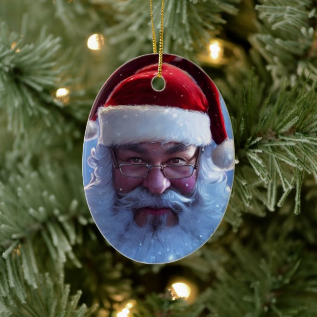 Enfeite de Cerâmica Papai Noel (Árvore)