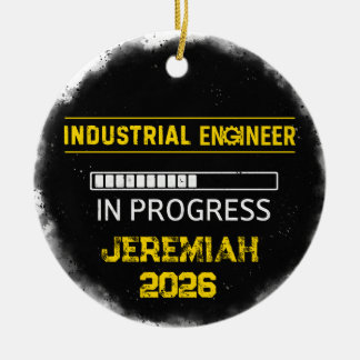 Enfeite de Cerâmica para Futuro Engenheiro Industr