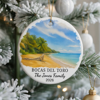 Enfeite de Cerâmica Personalizado Bocas Del Toro,