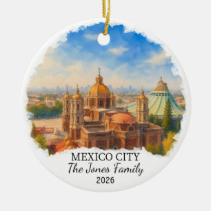 Enfeite de Cerâmica Personalizado Cidade do México