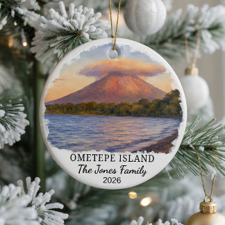 Enfeite de Cerâmica Personalizado da Ilha Ometepe,