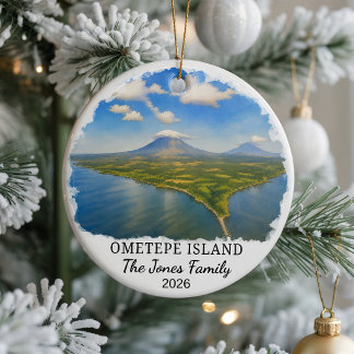 Enfeite de Cerâmica Personalizado da Ilha Ometepe,