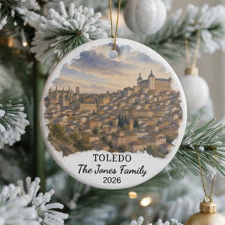 Enfeite de Cerâmica Personalizado de Toledo, Espan