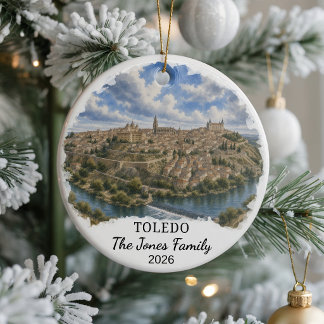 Enfeite de Cerâmica Personalizado de Toledo, Espan