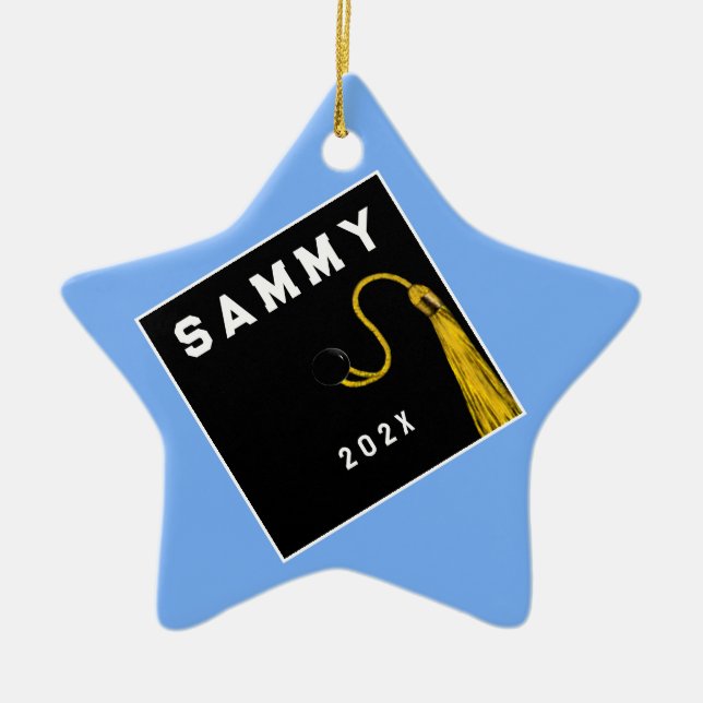 Enfeite de Cerâmica Personalizado para Formatura (Frente)