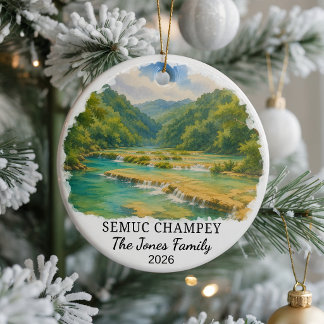 Enfeite de Cerâmica Personalizado Semuc Champey, C