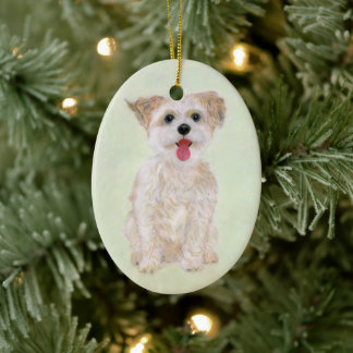 Enfeite de Cerâmica Premium Morkie