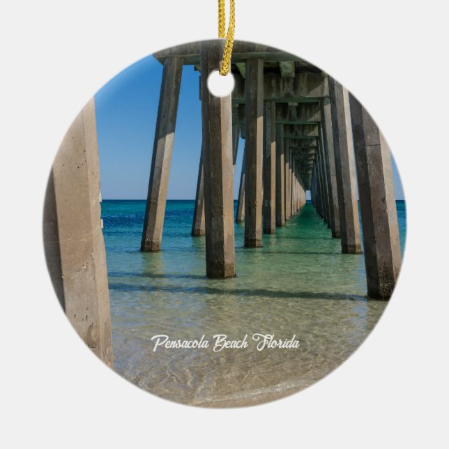 Enfeite de círculo do píer da praia de Pensacola (Frente)
