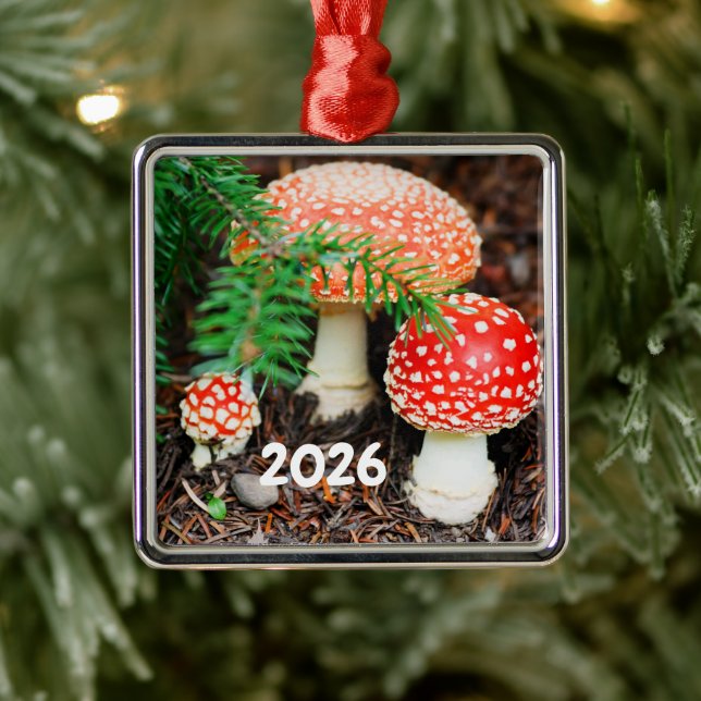 Enfeite de Cogumelos Fly Agaric (Árvore)
