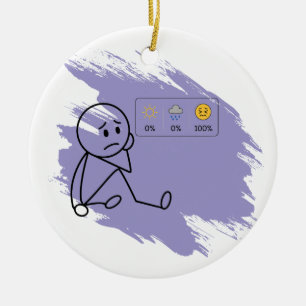 Enfeite de Condição Personalizada Humor Dia de Cri