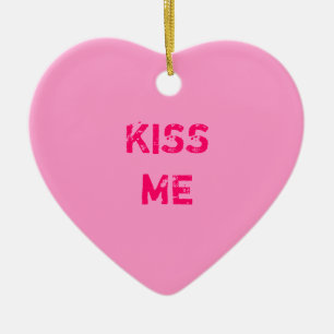 Enfeite de Coração de Conversa Beije-Me