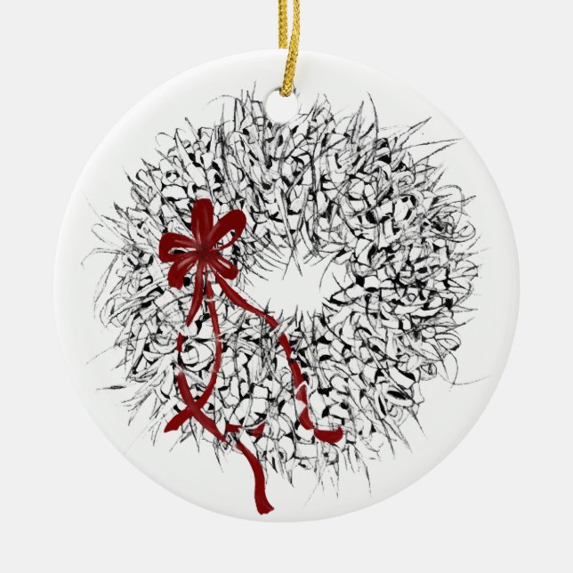 Enfeite de coroa de folhas de Ti do Mele Kalikimak (Frente)