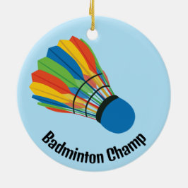 Enfeite de Design de Peteca de Badminton