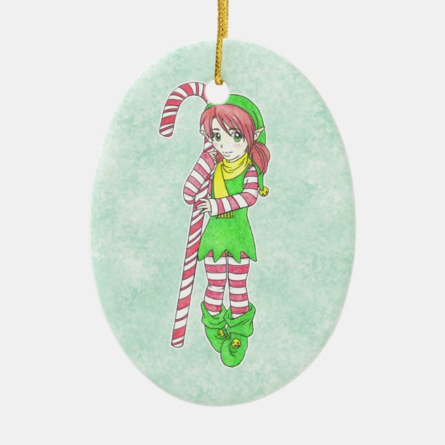 Enfeite de Elfo de Natal (Frente)