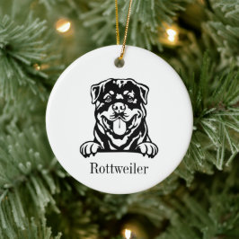 Enfeite de estimação personalizado de cachorro Rot