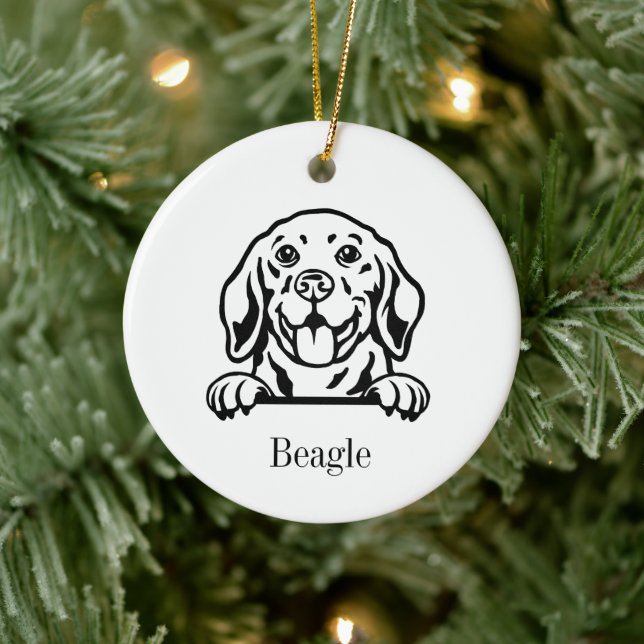 Enfeite de estimação personalizado para cachorro B (Árvore)