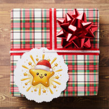 Enfeite de Estrela de Natal Fofo