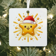 Enfeite de Estrela de Natal Fofo