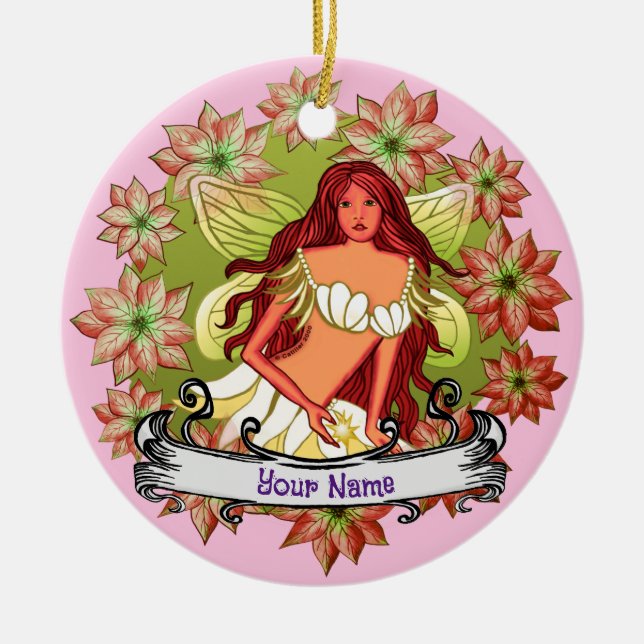 enfeite de fada de Natal (Frente)