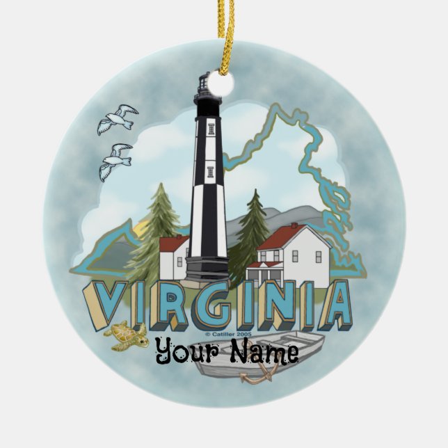 Enfeite de Farol da Virgínia (Frente)