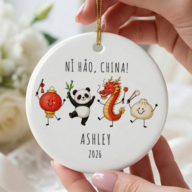 Enfeite de Férias Personalizado na China (Criador carregado)