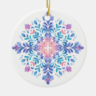 Enfeite de Floco de Neve Aurora Frost | Wi Rosa e