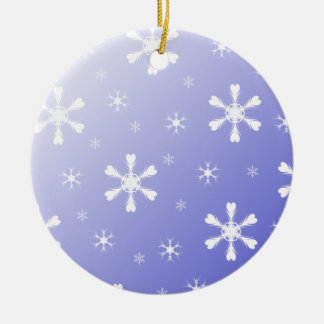 Enfeite de Flocos de Neve Azuis