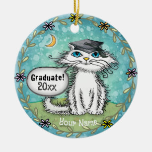 Enfeite de formatura do gato Scraggles
