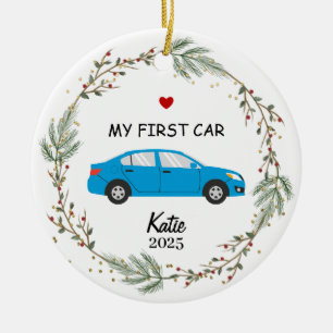 Enfeite de Foto do Primeiro Carro Personalizado, M
