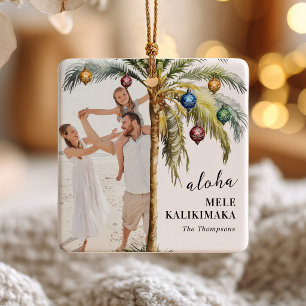 Enfeite de Foto Mele Kalikimaka Aloha