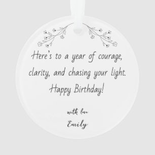 Enfeite de Foto Personalizado para Aniversário com