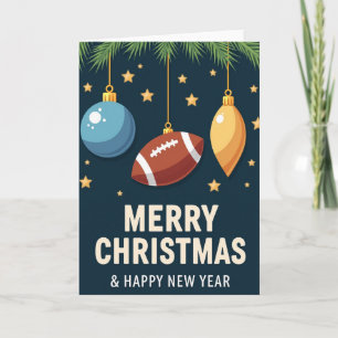 Enfeite de Futebol Cartão de Natal
