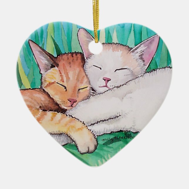 Enfeite de Gatos Sonolentos (Frente)