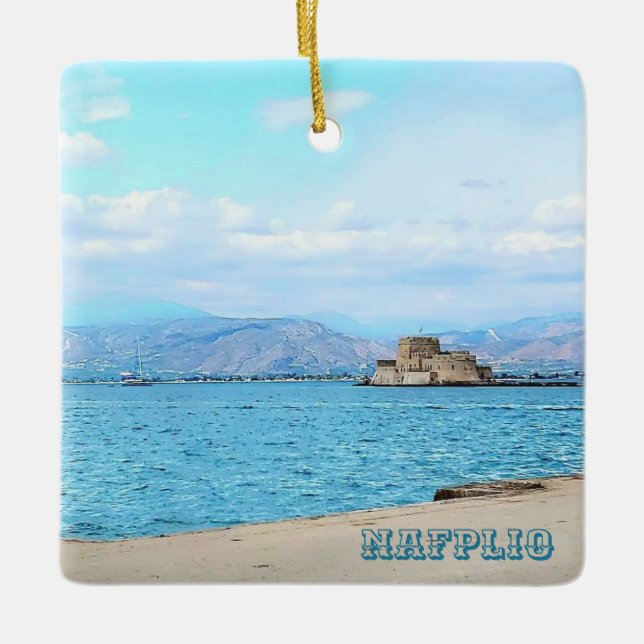 Enfeite de lembrança de Nafplio Grécia (Frente)