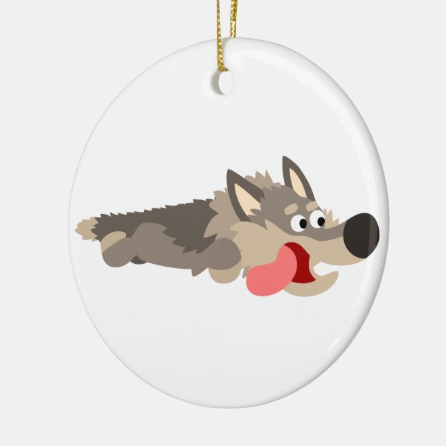 Enfeite de Lobo de Desenho Animado da Cute Fleet (Esquerda)