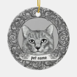 Enfeite de Memória de Gato Amoroso
