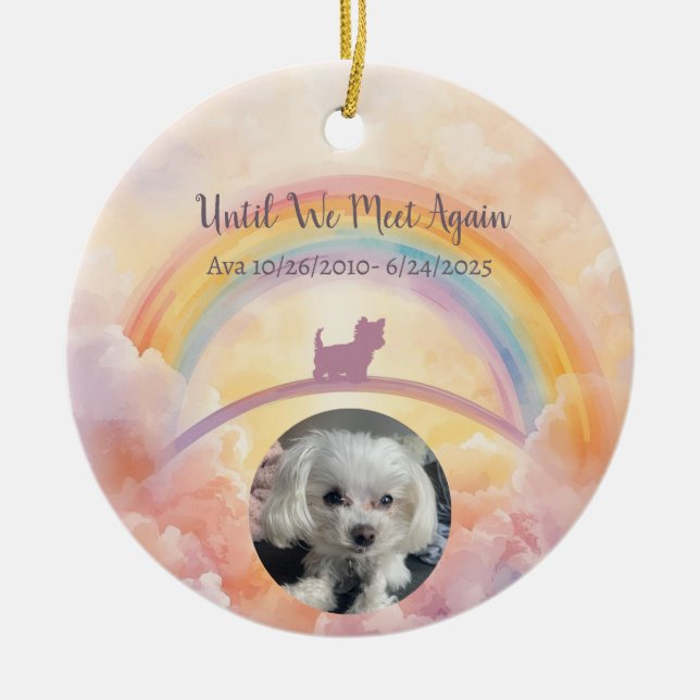 Enfeite de Memorial de Pet - Meu Anjo da Guarda Te (Frente)