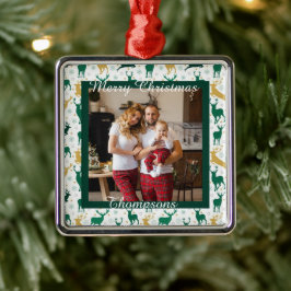 Enfeite de metal com foto personalizada
