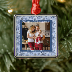 Enfeite de metal com foto personalizada
