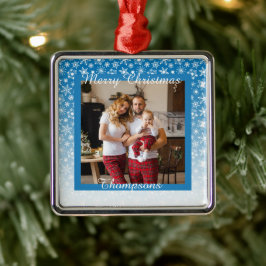 Enfeite de metal com foto personalizada
