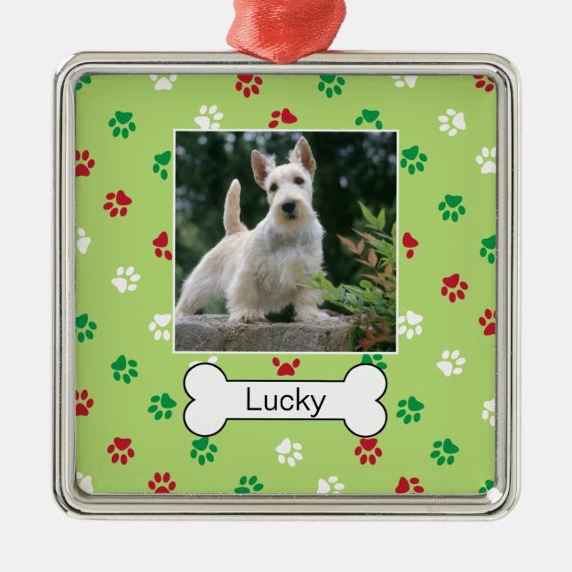 Enfeite de Moldura Mini Personalizada para Cachorr (Frente)