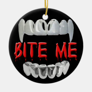 Enfeite de Mordida de Sangue e Dentes