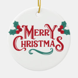 Enfeite de Natal Alegre | Lembrança Personalizada
