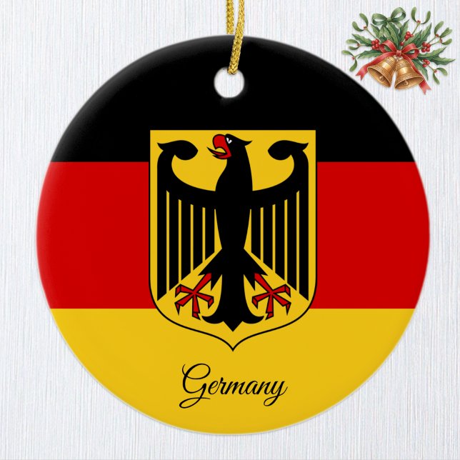 Enfeite de Natal Alemanha, Bandeira da Alemanha (German Flag Ornament, Eagle Emblem)
