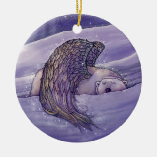 Enfeite de Natal Anjo Urso Polar