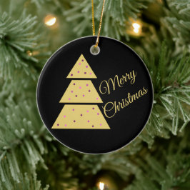 Enfeite de Natal Árvore Dourada