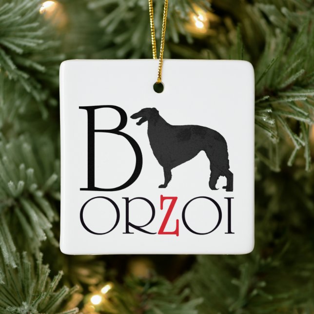 Enfeite de Natal Borzoi (Árvore)