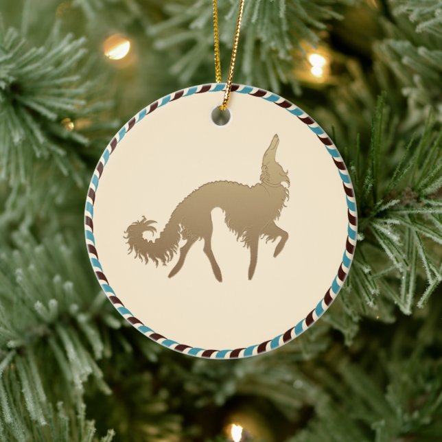 Enfeite de Natal Borzoi (Árvore)